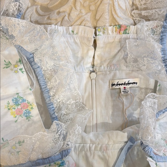 For Love and Lemons Dress with Lace Trim - Picture 3 of 5